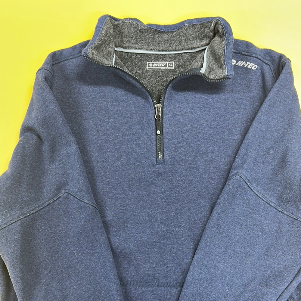 Hi-Tec Blue Zip Up Sweater with Sporty Design